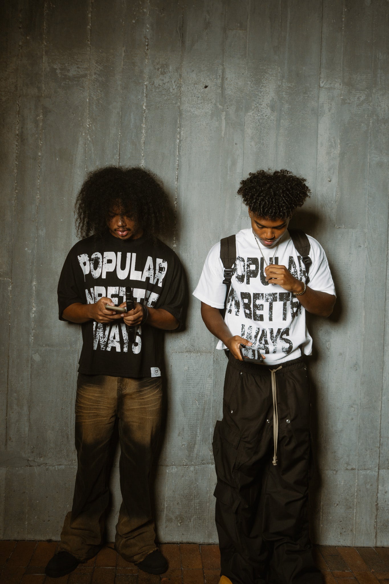 " Popular In Better Ways" Black Tee